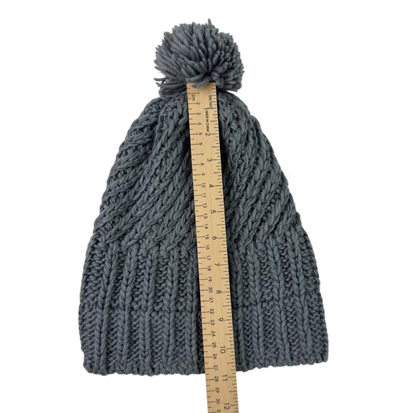 Adidas Gray Knit Pom Beanie Hat – Unisex Adult - Picture 7 of 9